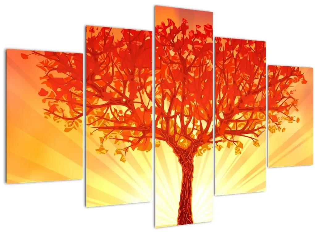 Obraz - Strom v žiari slnka (150x105 cm)