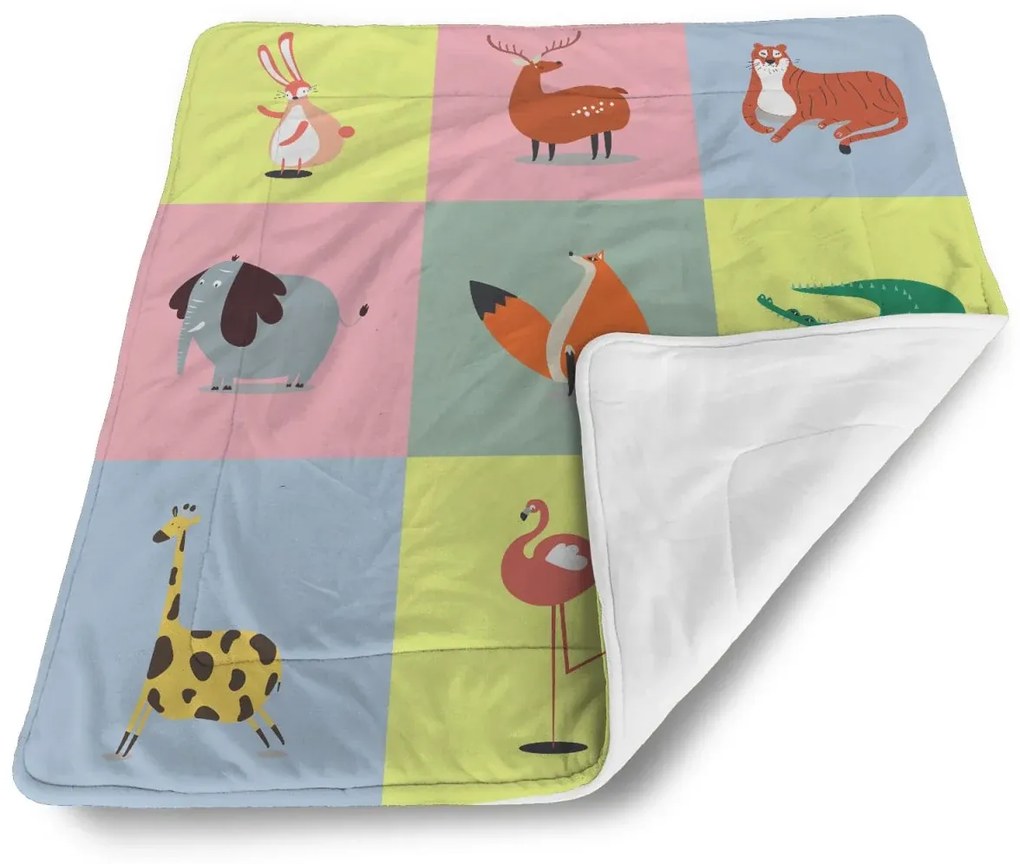 Sablio Deka pre bábätko Zvieratká ze Zoo - 90x120 cm