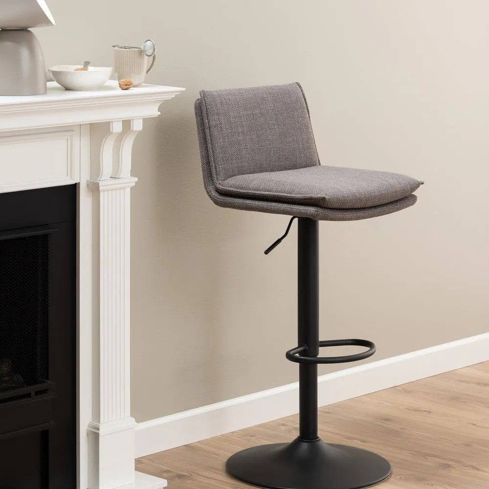 Sivé otočné barové stoličky v súprave 2 ks 107 cm Flynn – Actona