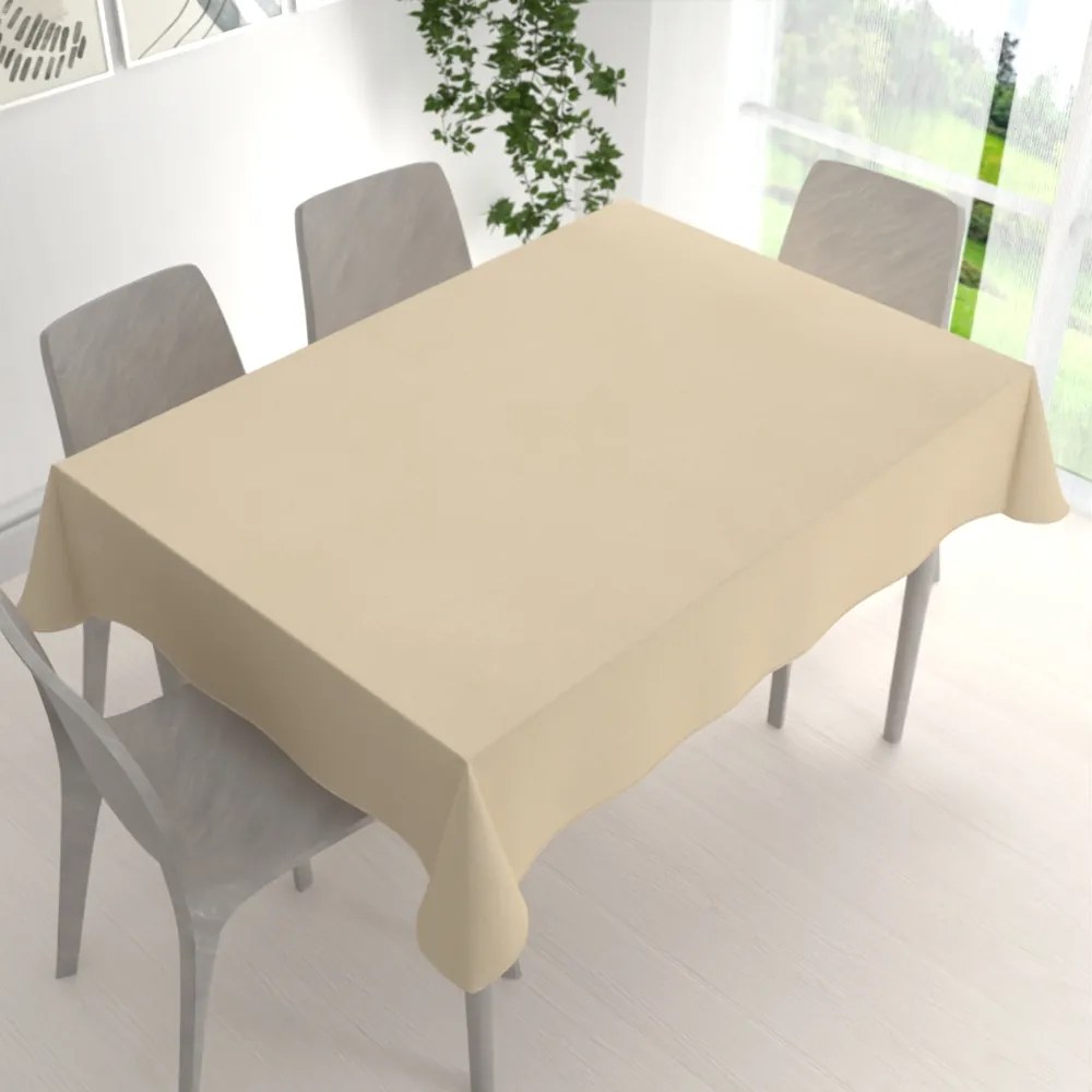 Biante Dekoračný obdĺžnikový obrus BKU-108 Krémovo béžový 50x100 cm
