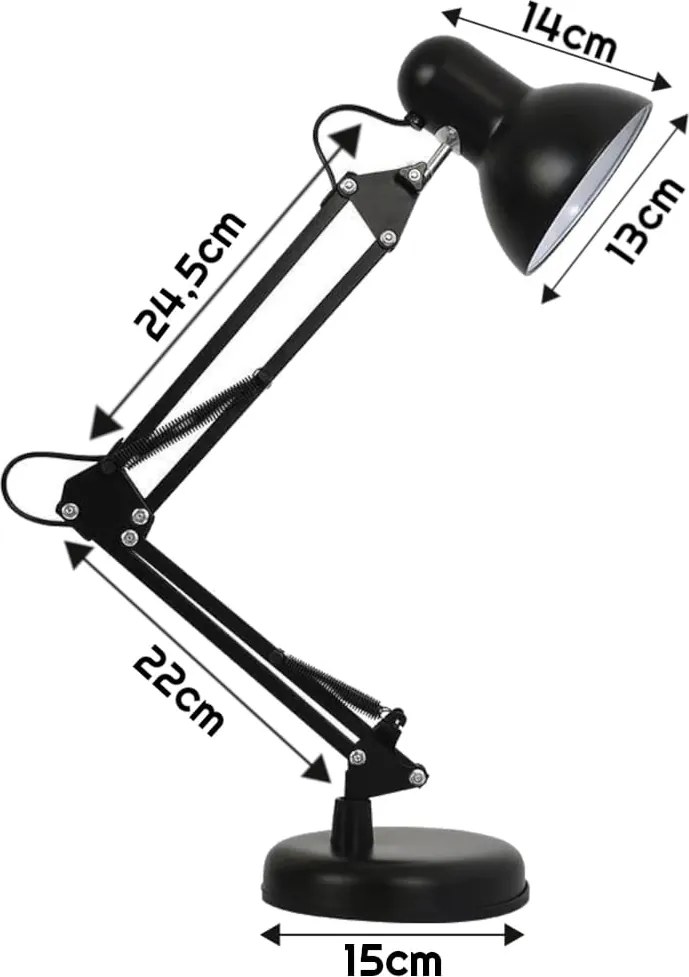 BERGE LED kresliaca lampa E27 - PARIS