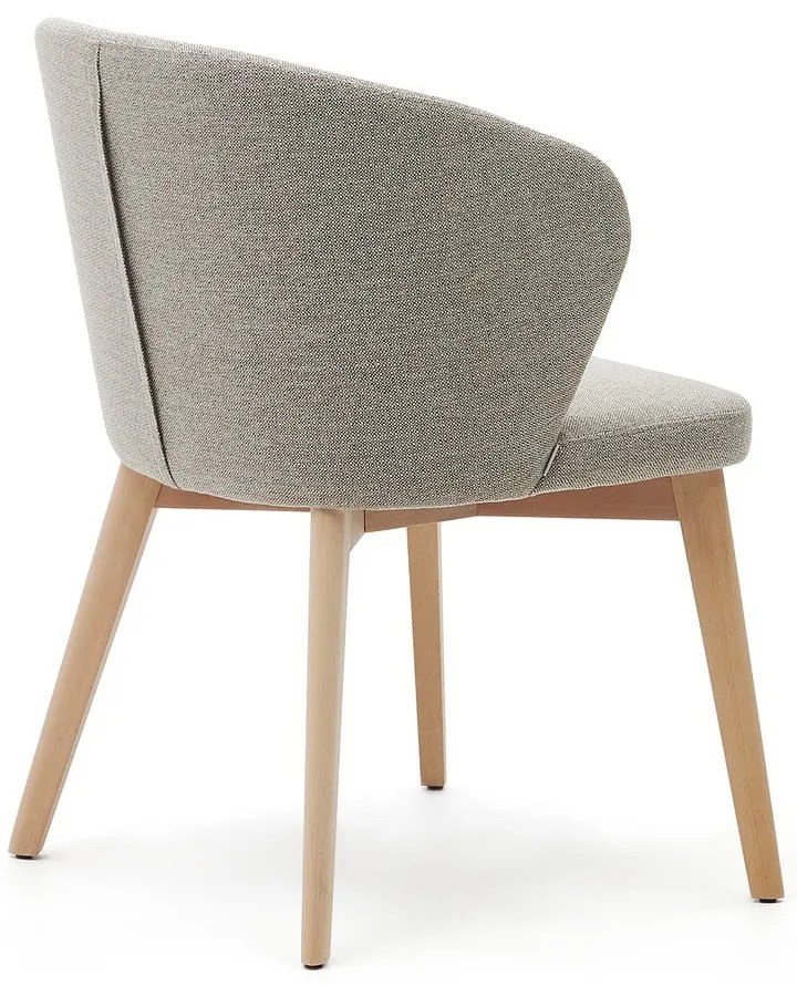 Béžové čalúnené jedálenské kreslo Darice – Kave Home