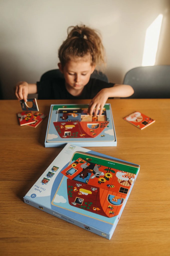 Trojvrstvová vkladačka - Na farme