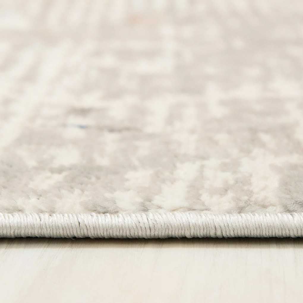 TA Koberec G513B WHITE/D_BLUE PORTLAND HIL Biely Obdĺžnikový Rozmer: 160x220 cm