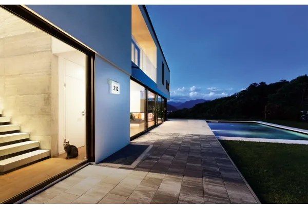 Eglo 97339 - Solárne domové číslo LUNANO LED/2W/3,7V 2000 mAh IP44