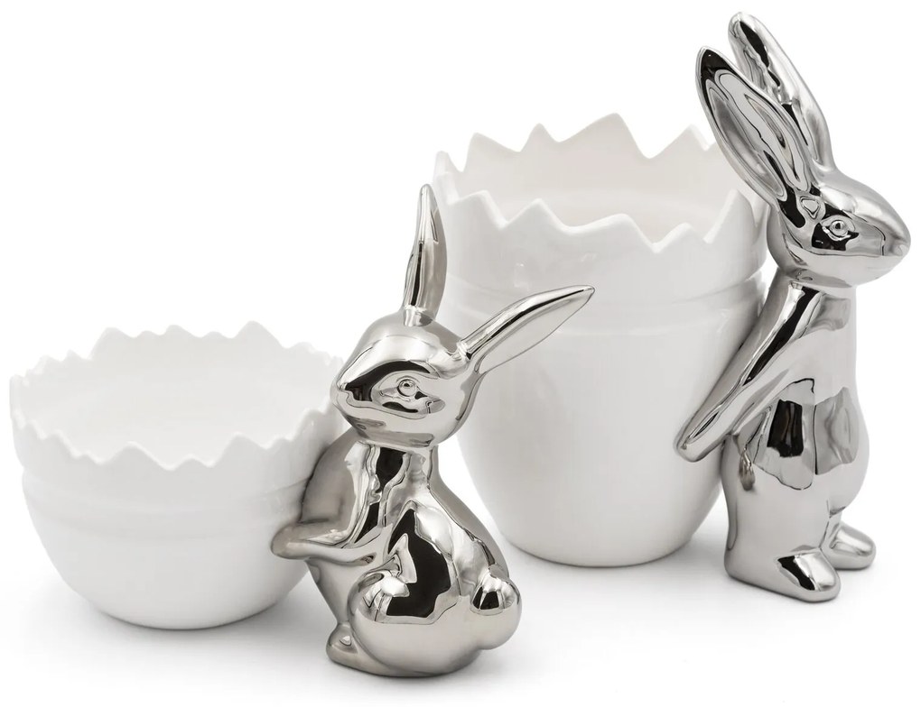 VEĽKONOČNÁ KERAMICKÁ MISA EASTER10 19X22 CM VIACFAREBNÁ