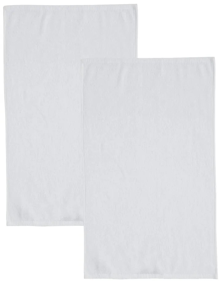 Biele rýchloschnúce/froté bavlnené osušky v súprave 2 ks 90x140 cm Quick Dry – Catherine Lansfield