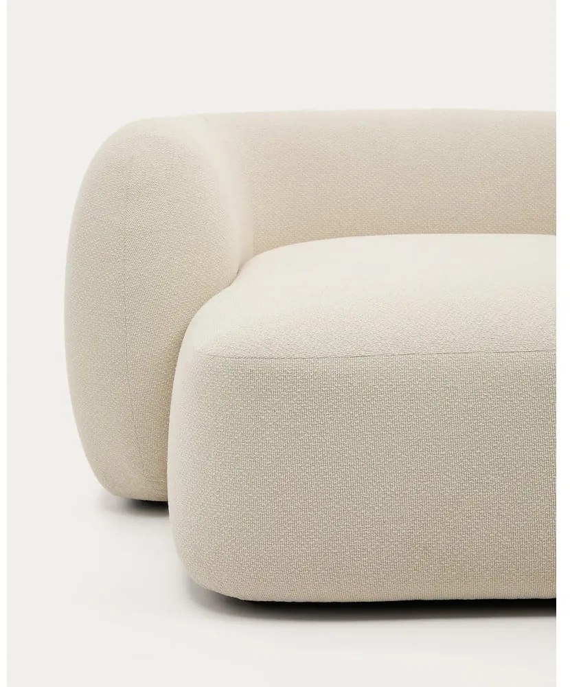 Krémová ženilková rohová pohovka (pravý roh/s leňoškou) Martina – Kave Home