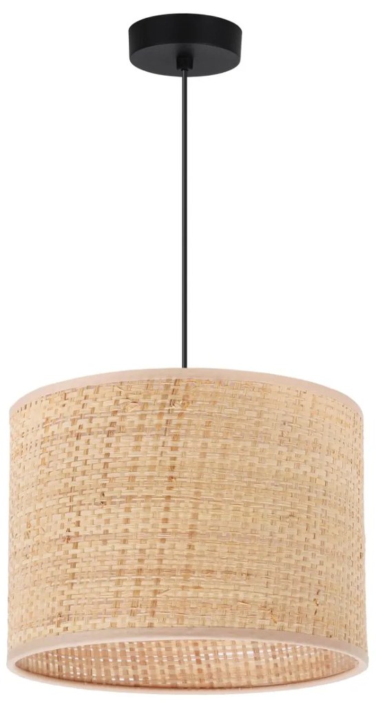 Závesné svietidlo Rattan, 1x ratanové tienidlo, (fi 20cm), b