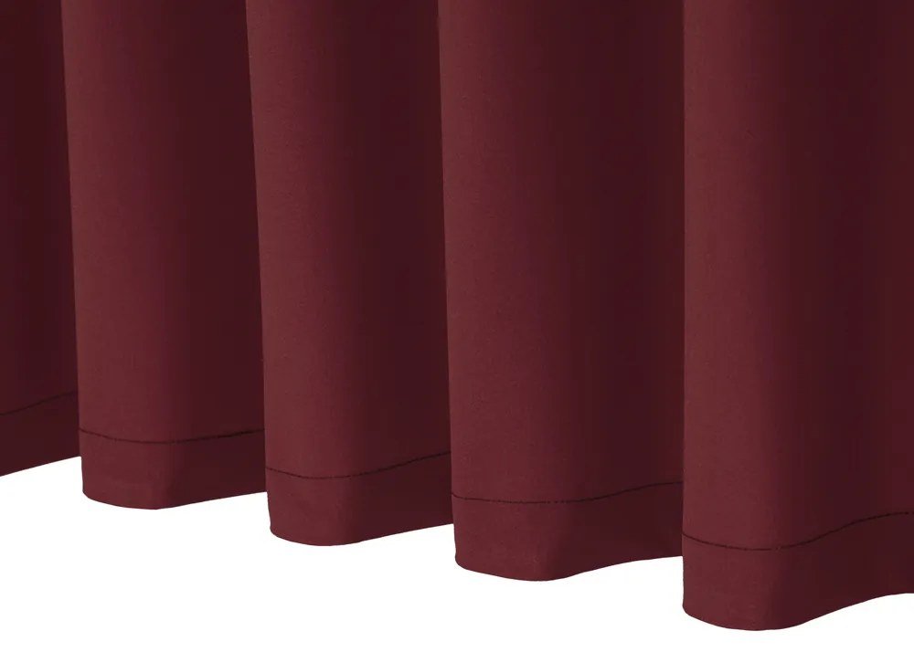 Biante Dekoračný záves Rongo RG-044 Tmavé bordó 140x140 cm