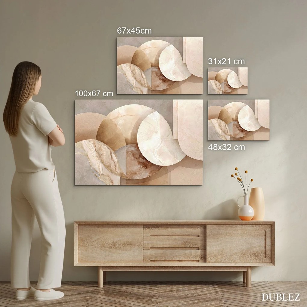 DUBLEZ | Abstraktný obraz - Champagne