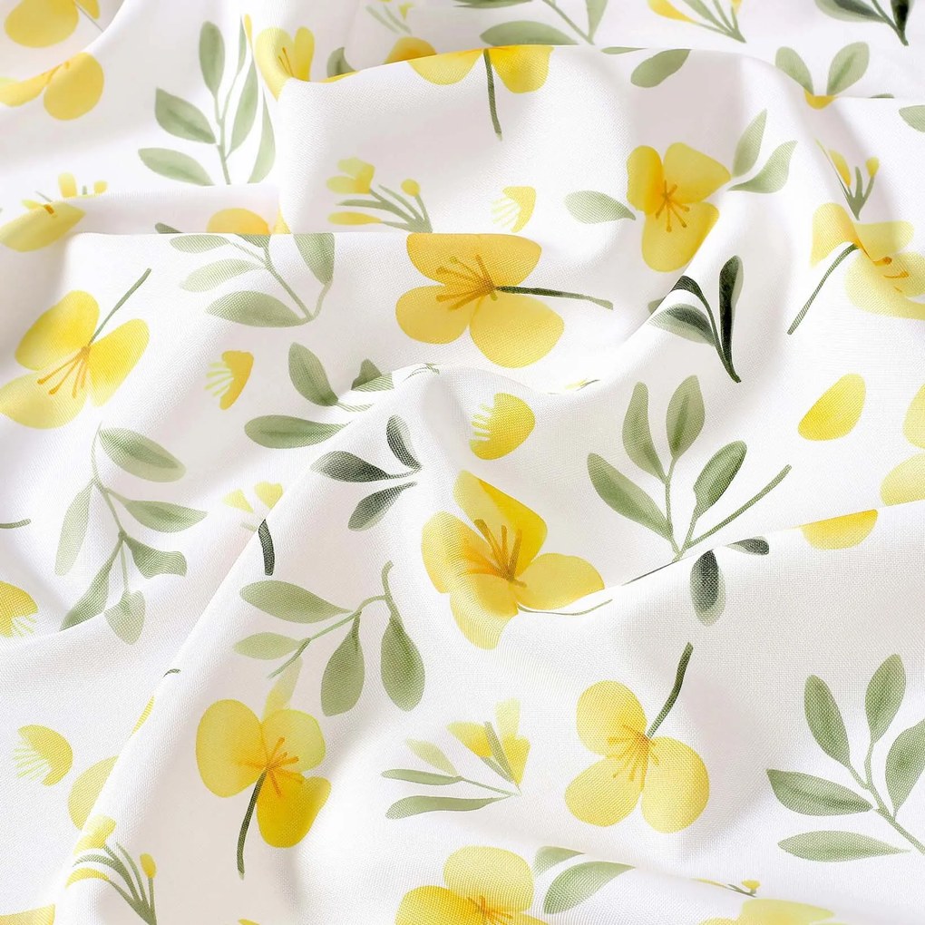 Goldea dekoračná obliečka na vankúš - kvety pupalky 45 x 45 cm