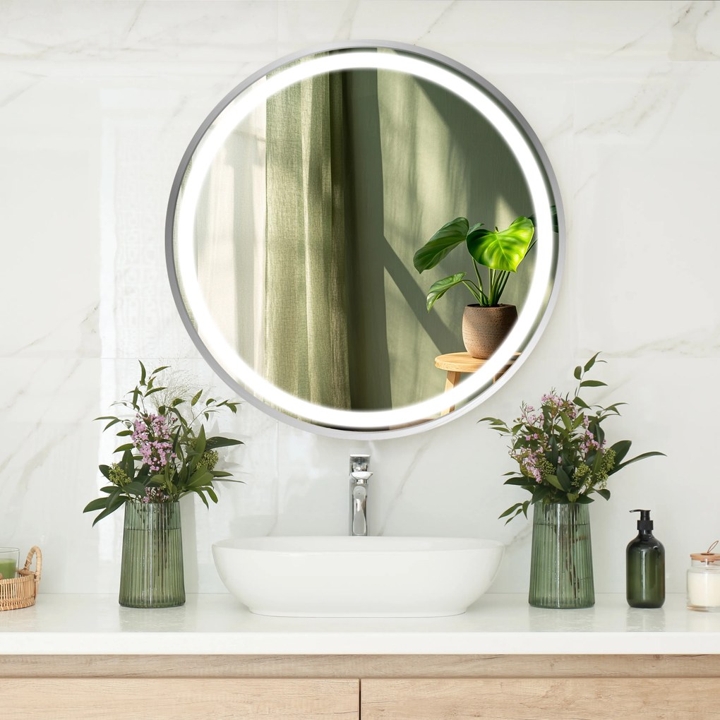 LED zrkadlo v ráme do kúpeľne C4