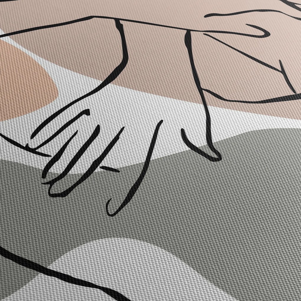 Obraz - Woman body line art N⁰2 (70x50 cm)