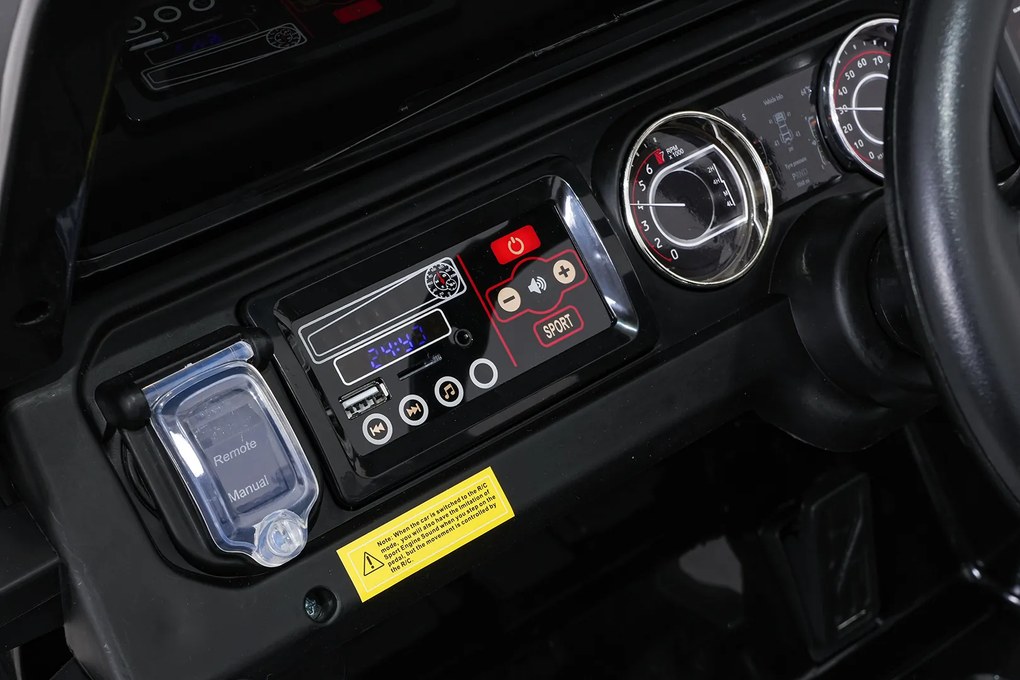 Ramiz Jeep Wrangler Rubicon LIFT elektrické autíčko pre deti čierne