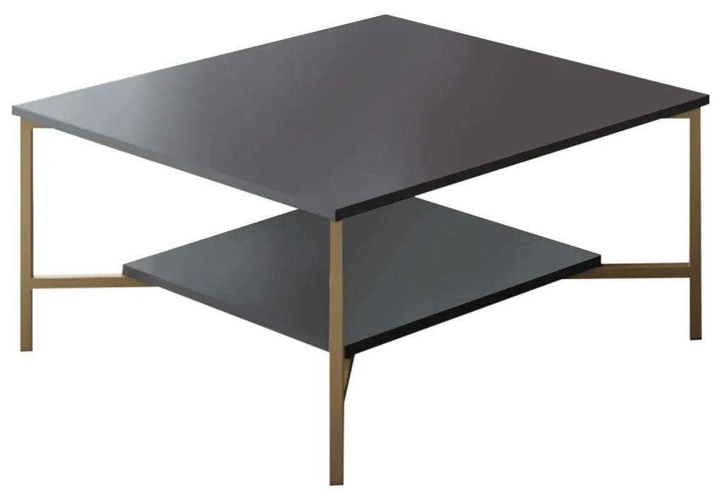 Konferenčný stolík Golden (Antracit + Čierna). Vlastná spoľahlivá doprava až k Vám domov. 1072948