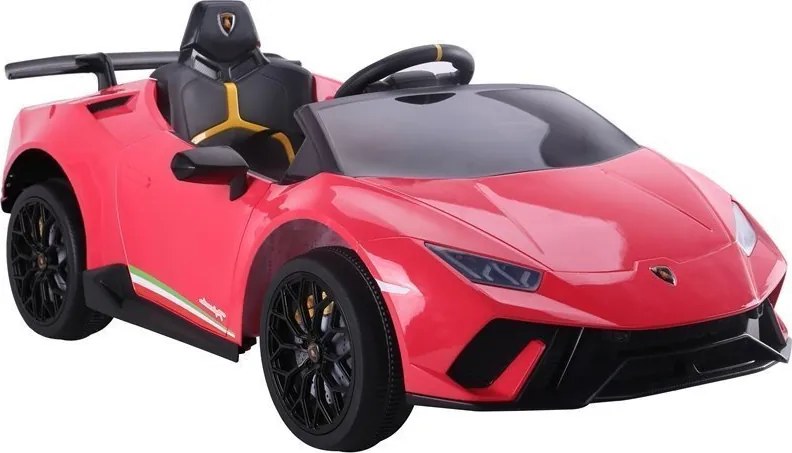 LEAN CARS Elektrické autíčko Lamborghini Huracan, červené