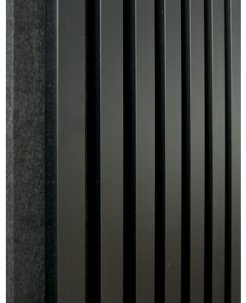 TRENDIE 3D Drevené lamely na stenu 275x30 cm - ČIERNE