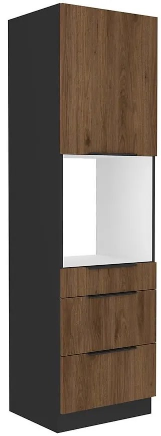 Kuchynská skrinka Monza orech okapi 60dps-210 1f 3s