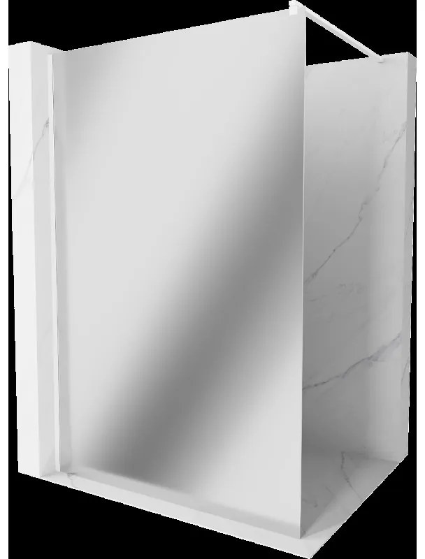 Mexen Kioto sprchová stena 100 x 200 cm, zrkadlo 8 mm, biela - 800-100-101-20-50