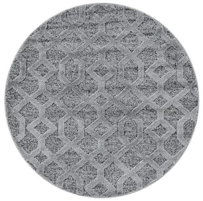 Ayyildiz Kusový koberec PISA 4702, Okrúhly, Sivá Rozmer koberca: 120 cm KRUH