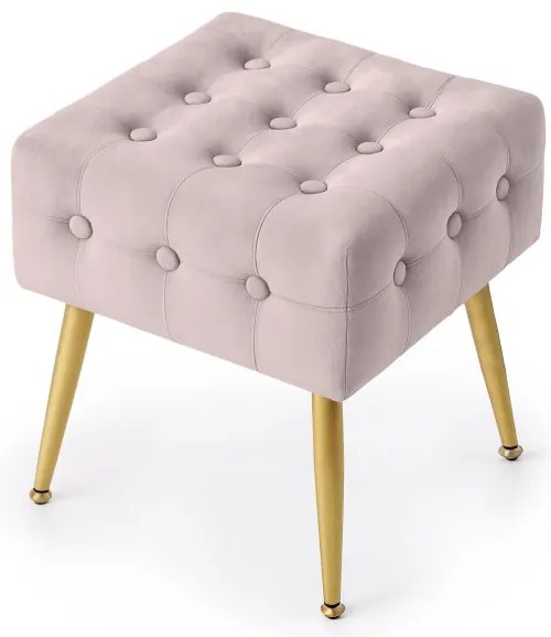 Taburetka QUADRA púdrovo ružová