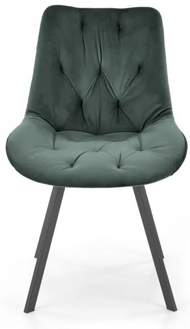 Otočná jedálenská stolička K519 Halmar Zelená