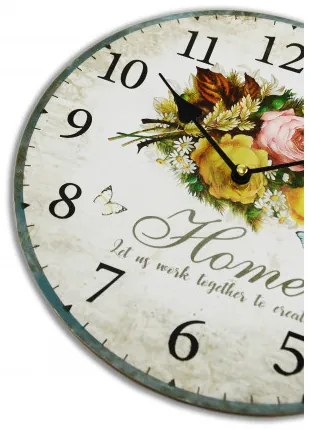 Drevené nástenné hodiny 30x30 BLH30070