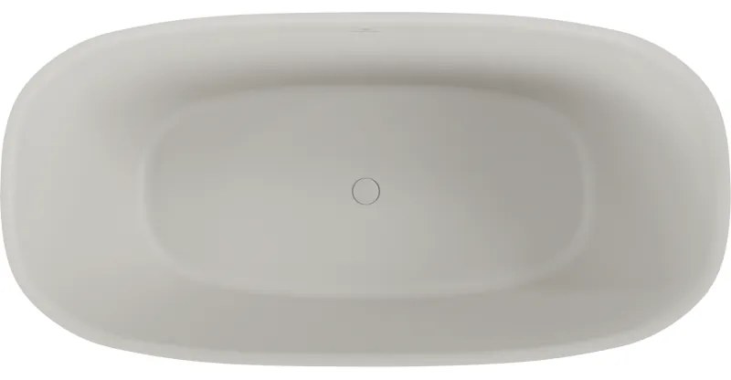 Mexen Como, voľne stojaca vaňa z konglomerátu 150 x 82 cm, betónová matná, 57311508261