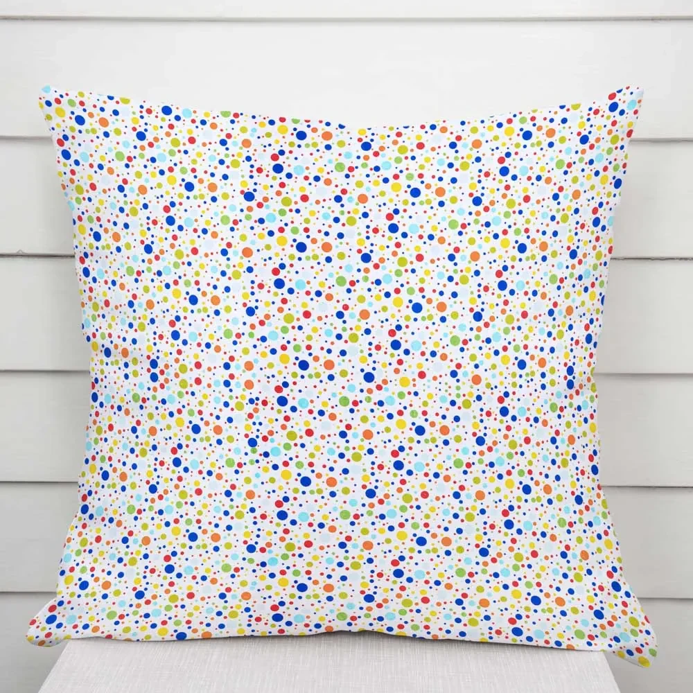 Biante Detská bavlnená obliečka na vankúš Sandra SA-006 Farebné bodky na bielom 30 x 50 cm