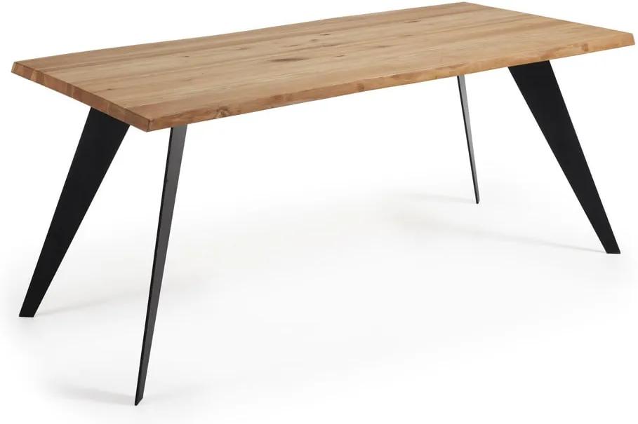 Jedálenský stôl s hnedou doskou La Forma Nack, 180 x 100 cm
