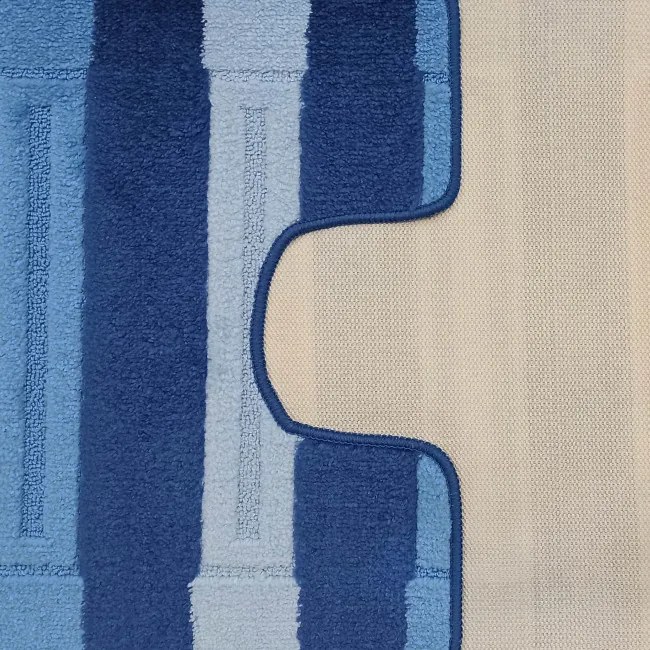 Sada kúpeľňových koberčekov Montana Said XL Dark Blue