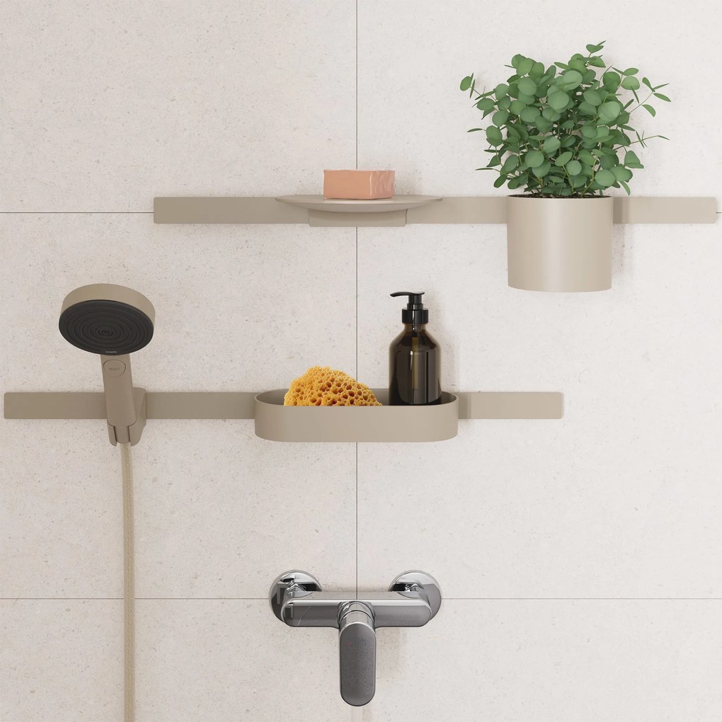 Hansgrohe WallStoris Planet Edition, nástenná tyč 700 mm, sand (recyklované), HAN-28911210