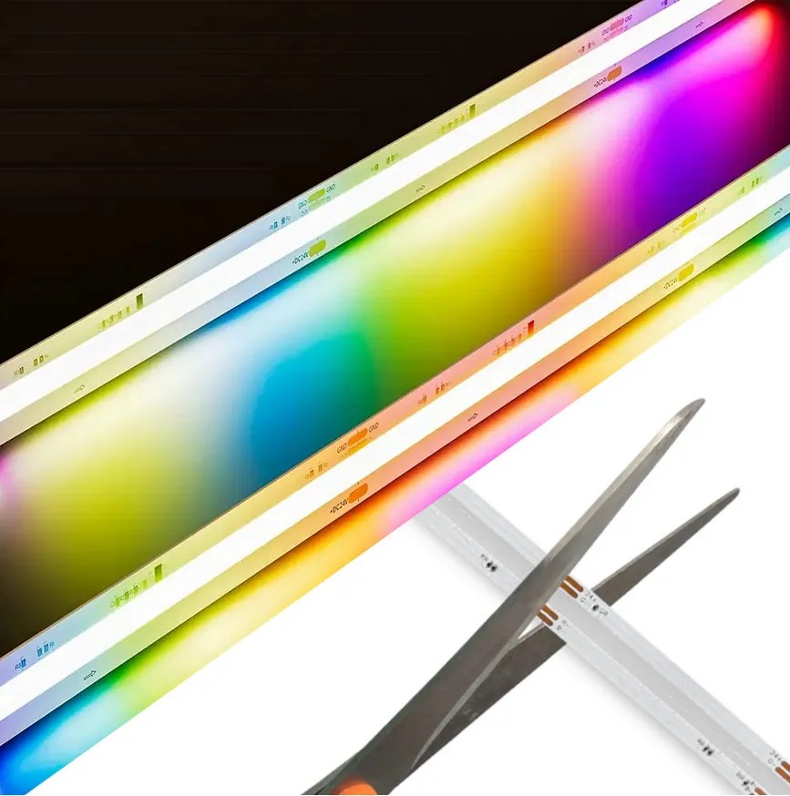 BERGE LED pásik RGB COB 12V - 450D - 15W/m -IP20 - 5m