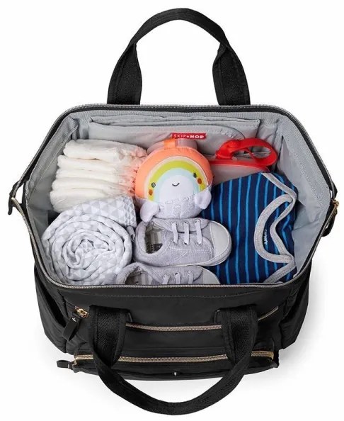 Skip Hop - Přebalovací batoh MAINFRAME na kočík, čierny