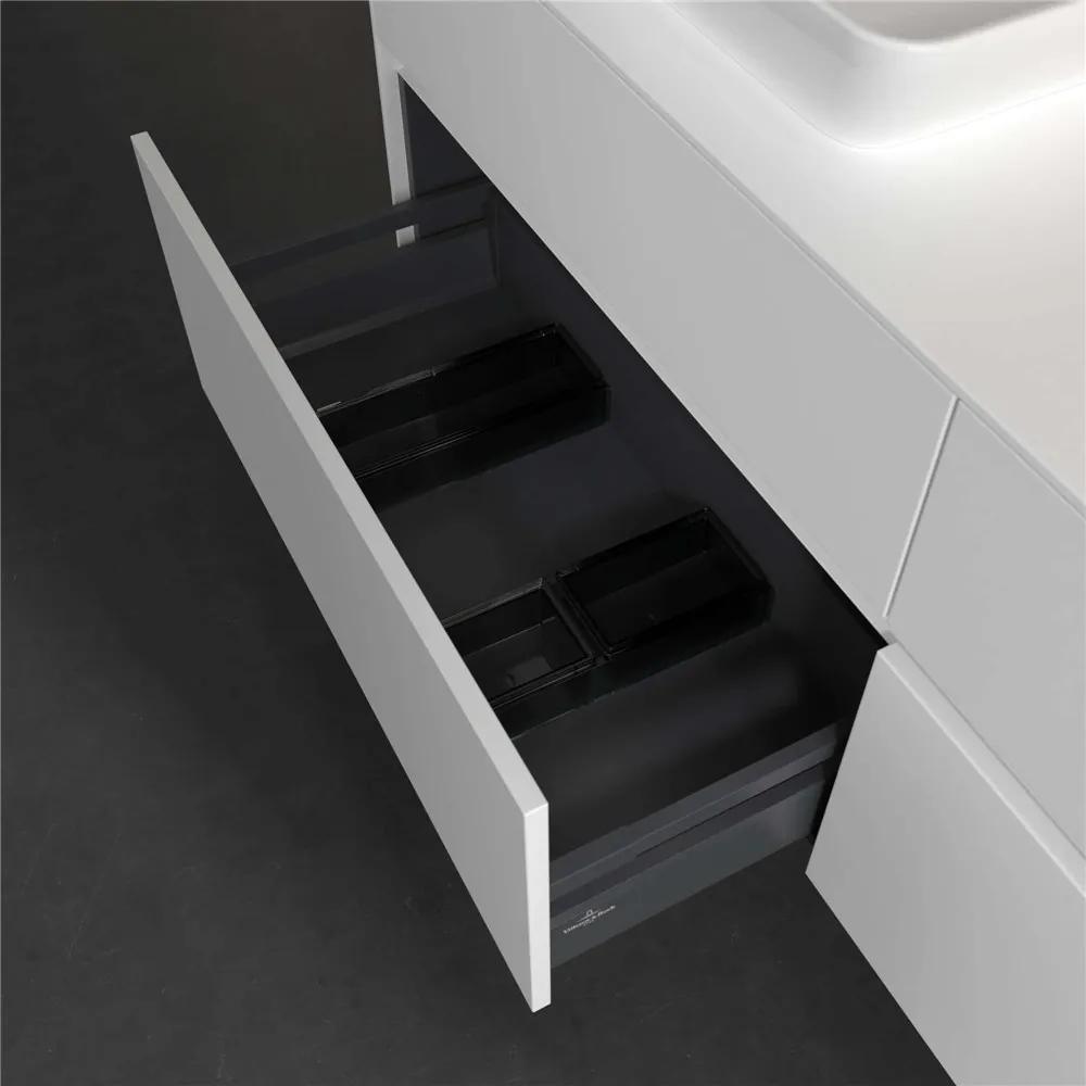 VILLEROY &amp; BOCH Collaro závesná skrinka pod umývadlo na dosku (umývadlo vľavo), 4 zásuvky, 1600 x 500 x 548 mm, White Matt, C12100MS