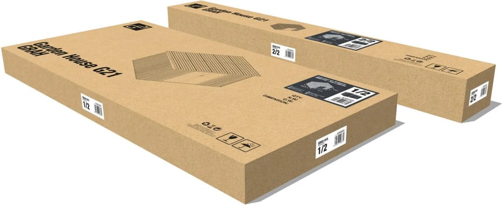 Záhradný domček G21 GRAH 915 - 340 x 269 cm, metalický šedý