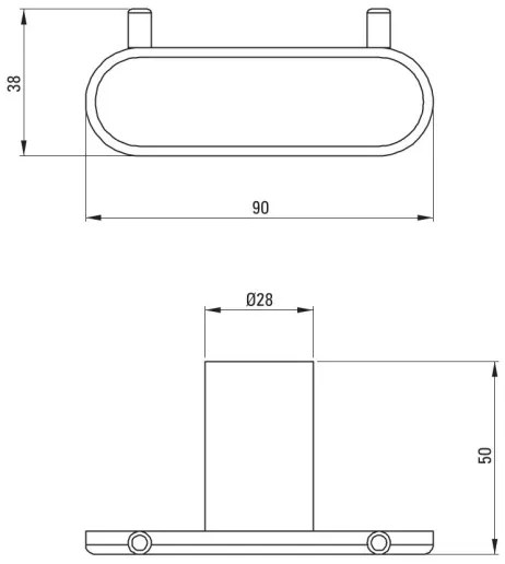 Deante ADR_N121 - Nástenný háčik ROUND čierny