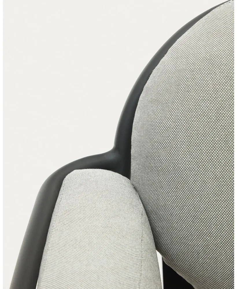 Sivé kovové záhradné kreslo Joncols – Kave Home