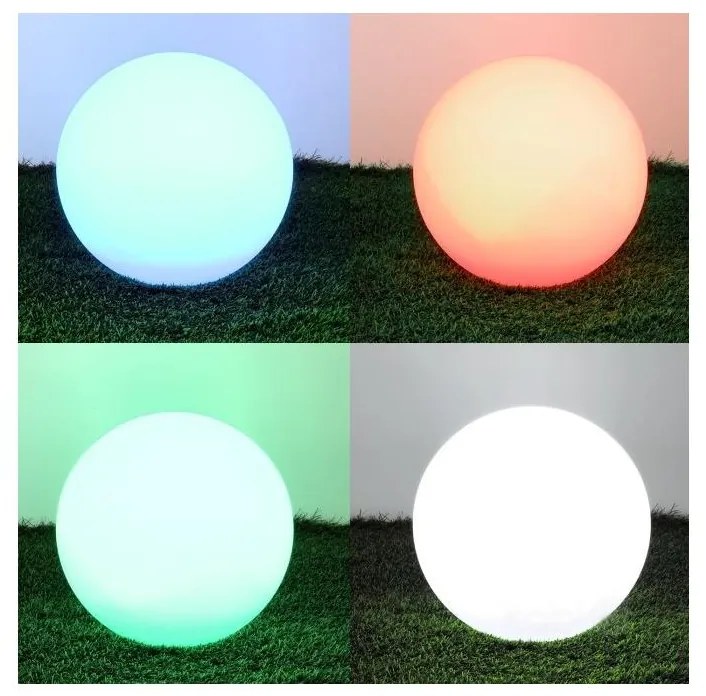 LED RGB Stmievateľná solárna lampa LED/5W/3,7V 3000K IP54 pr. 40 cm