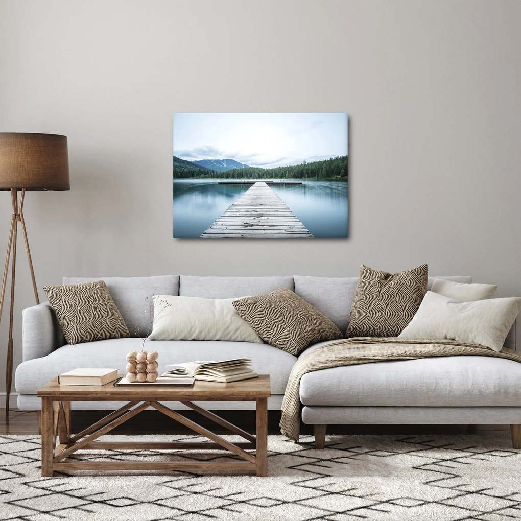 Obraz - Pri pohľade z móla (70x50 cm)
