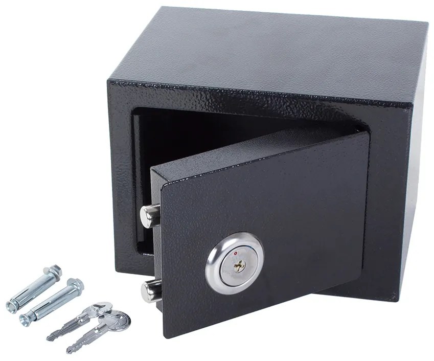 Verk 01781 Trezor s mechanickým zámkom čierny