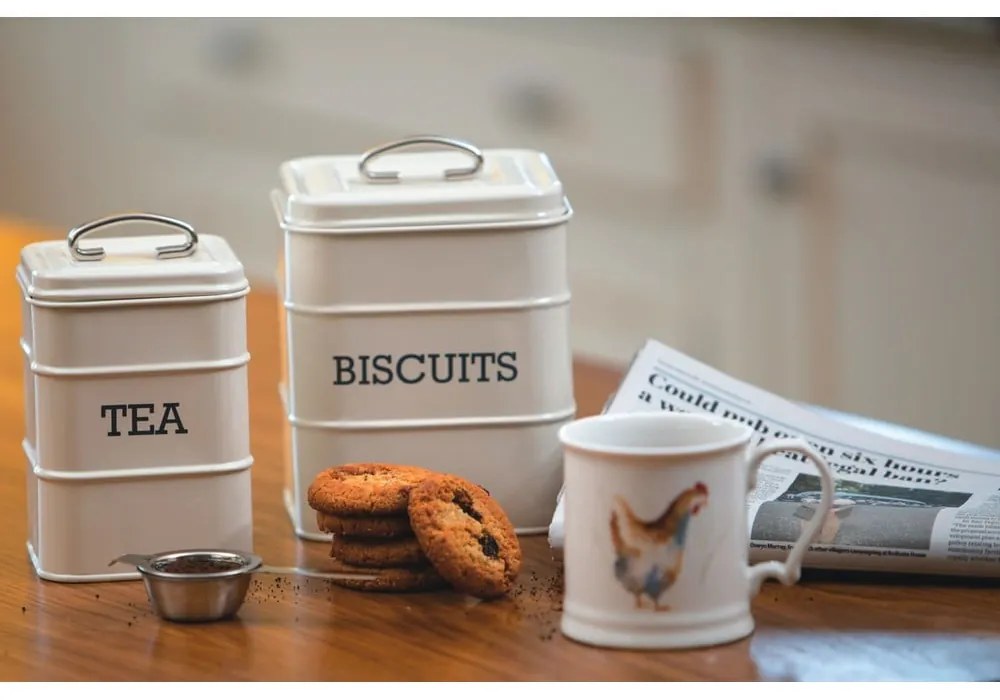 Oceľová dóza na sypaný čaj Living Nostalgia – Kitchen Craft