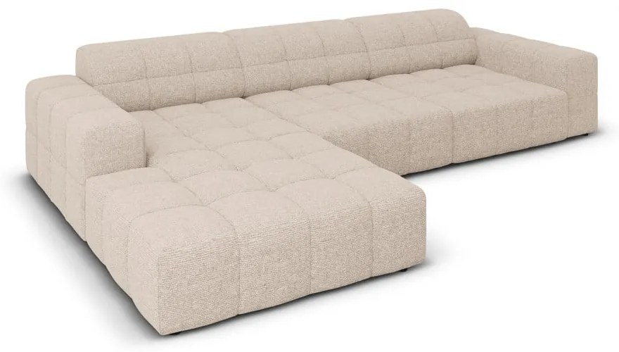Béžová rohová pohovka (ľavý roh) Chicago – Cosmopolitan Design