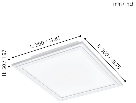 Eglo 96662 - LED RGBW Stmievateľné svietidlo SALOBRENA-C LED/16W + DO