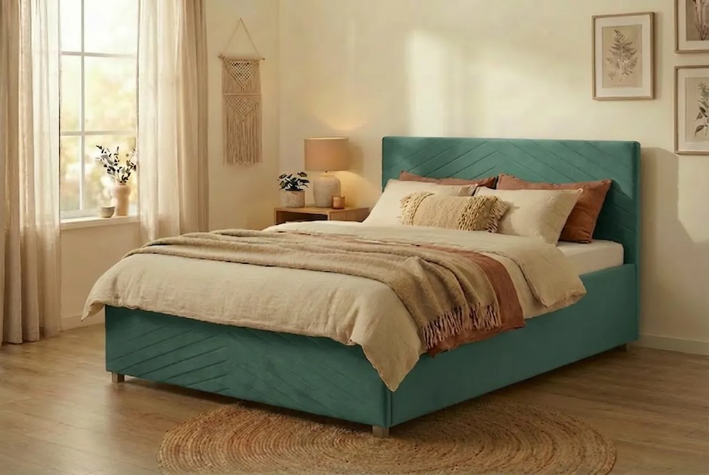 Postel VEGA 160x200 cm Mätový S matracom