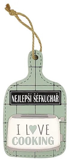 Nekupto Dřevěná cedule do kuchyně Nejlepší šéfkuchař