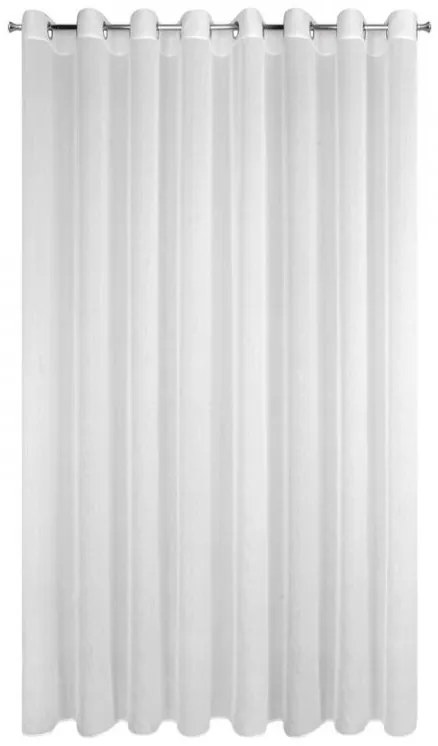 DECOREUM  Záves ušitý s jemnou štruktúrou dažďových kvapiek 400 cm x 250 cm biela 100 % polyester 112705