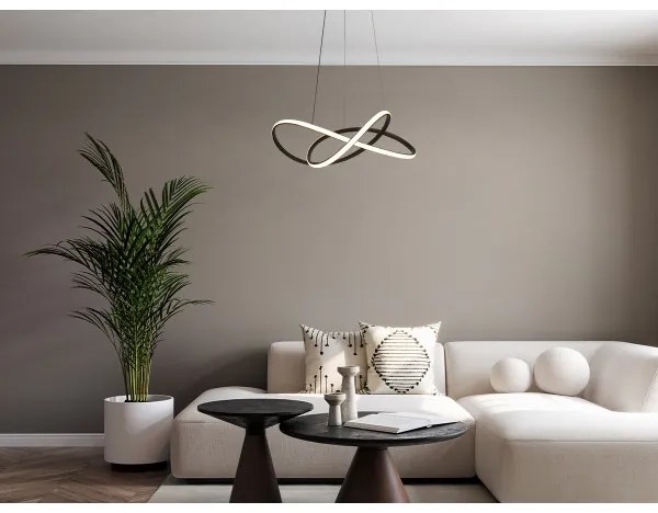 LED Stmievateľný luster na lanku LED/85W/230V 3000-6500K + diaľkové ovládanie