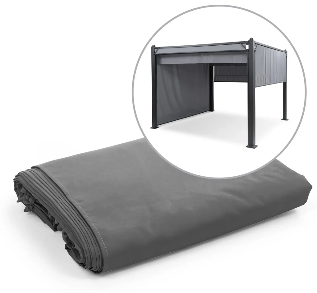 Pantheon Cortina Pergola, súprava náhradných bočných stien: 4 steny, 200 g/m², polyesterová tkanina, 3 x 6 m